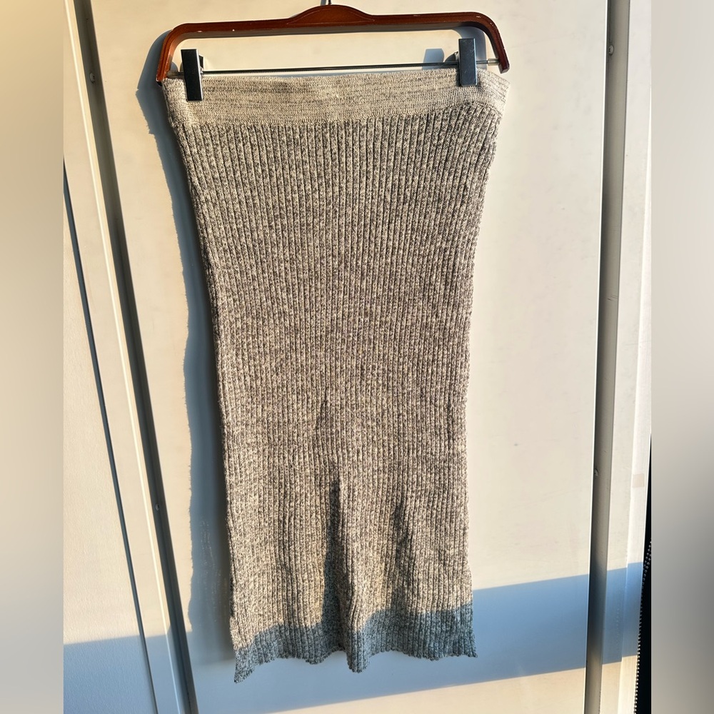 Maison Scotch (Scotch and Soda) Women’s Knit Skirt in Grey